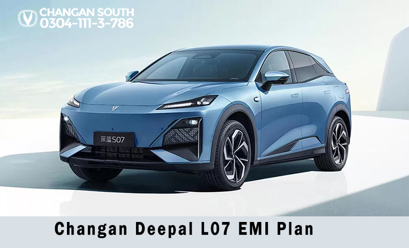 Deepal S07 electric SUV in Pakistan with futuristic front design and LED headlights
